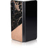 Black and Rose Gold Marble Split Galaxy Z Fold5 5G Skin